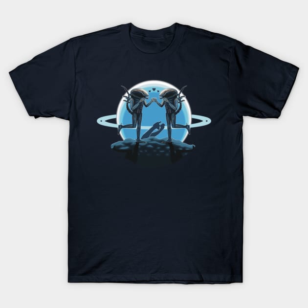 LV-426: Xenos In Love T-Shirt by SPACE ART & NATURE SHIRTS 